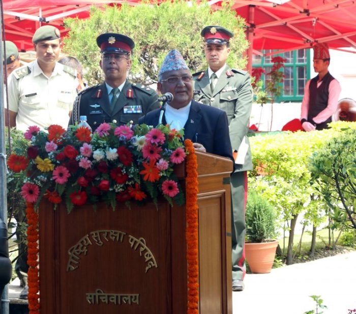 राष्ट्रिय सुरक्षाको सबैभन्दा बलियो किल्ला भनेको जनता हुन् : प्रधानमन्त्री ओली