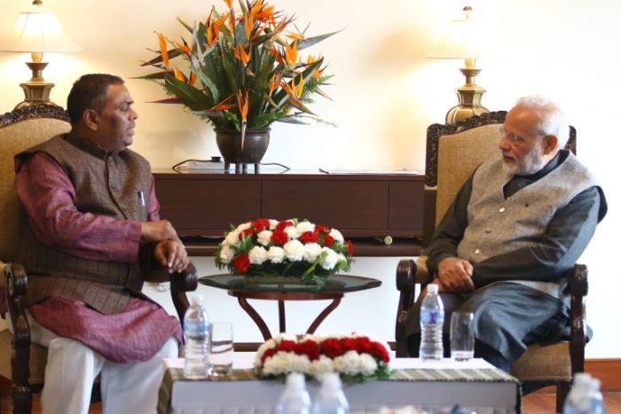 मोदी र उपेन्द्रबीच भेटवार्ता