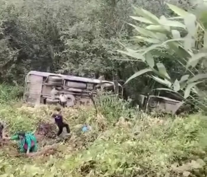 नुवाकोटमा रोकिराखेको बस आफैँ गुड्दा दुर्घटना, दुई जनाको मृत्यु
