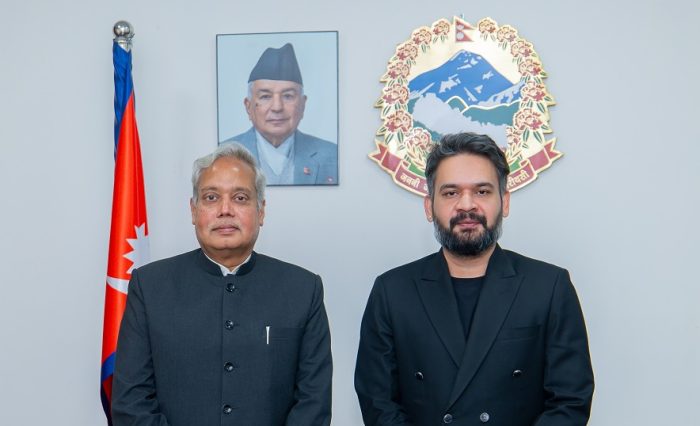प्रधानमन्त्री बालेन शाह र भारतीय राजदूत श्रीवास्तवबीच भेटवार्ता