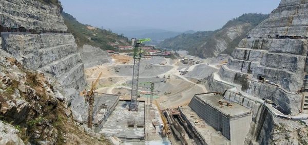 जलविद्युत् आयोजनाको १४० मिटर अग्लो मुख्य बाँधको निर्माण कार्यमा ६२ प्रतिशत प्रगति