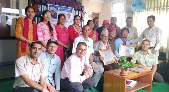 नागार्जुन वाङ्मय प्रतिष्ठानमा कवि पूर्ण विराम विशेष तथा उत्कृष्ट वाचक मध्य प्रथम स्रष्टा पुरस्कृत
