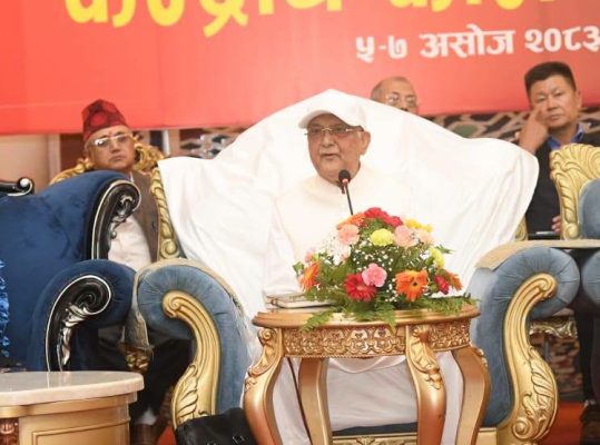 ओलीको चेतावनी : पार्टीभित्र अराजकता फैलाउने गतिविधि नियन्त्रण गरिने