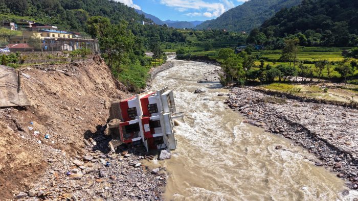 गलकोटमा बाढी, पहिरो र हुरीले, ६३ घरमा क्षति